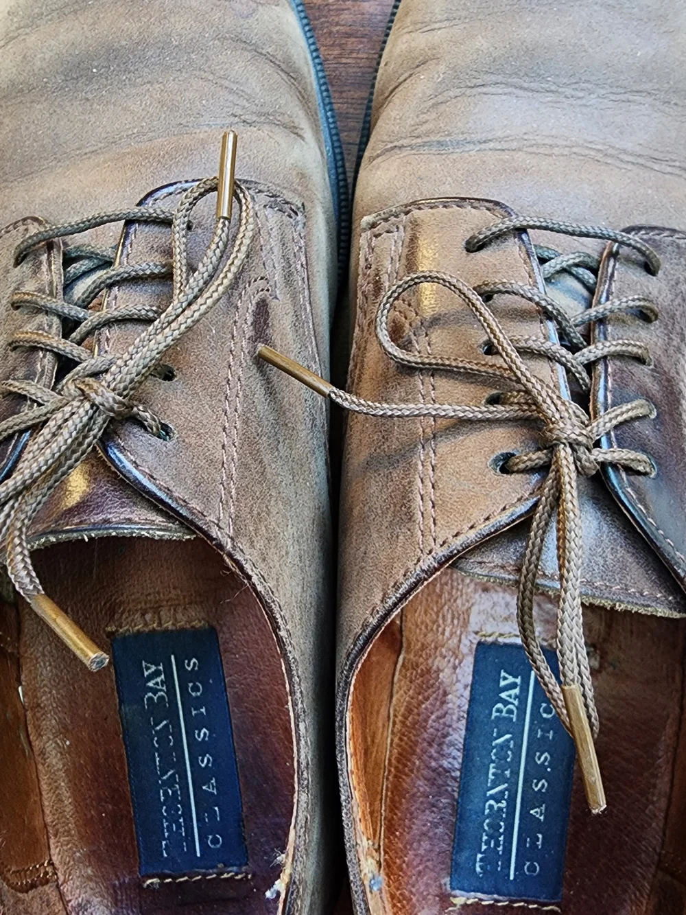 Vintage Thornton Bay Brown Nubuck Suede Leather Derby Oxford Shoes